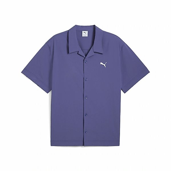 PUMA T-Shirt "WARDROBE ESS Relaxed Seersucker-Shirt Herren" günstig online kaufen
