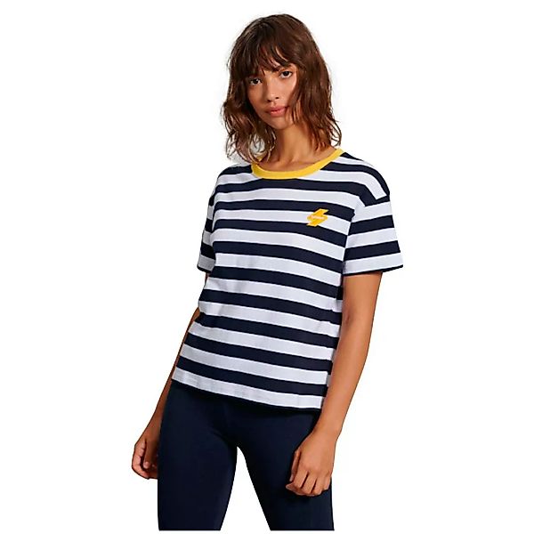 Superdry Sportstyle Boxy Kurzarm T-shirt XL Nautical Navy Stripe günstig online kaufen