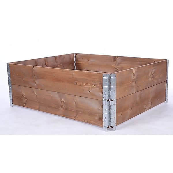 PROREGAL Hochbeetkisten GrowBox HxBxT 40x120x100cm 2 Ebenen Holz Braun günstig online kaufen