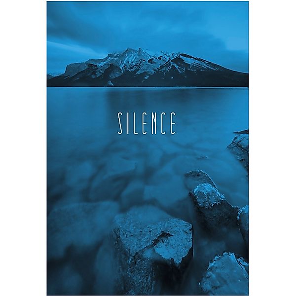 Komar Bild »Word Lake Hush Blue« Natur 1 Stk. tlg. Wandbild zur Dekoration günstig online kaufen