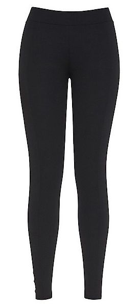 Bas Bleu Leggings mit Zierknopfleiste und dezenter Lederoptik günstig online kaufen