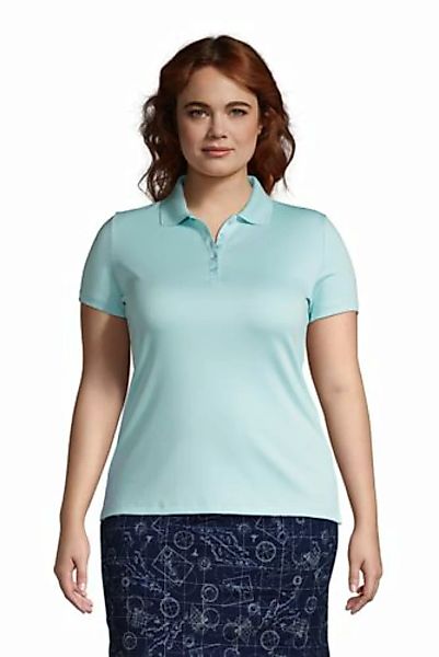 Supima-Poloshirt in großen Größen, Damen, Größe: 56-58 Plusgrößen, Blau, Ba günstig online kaufen