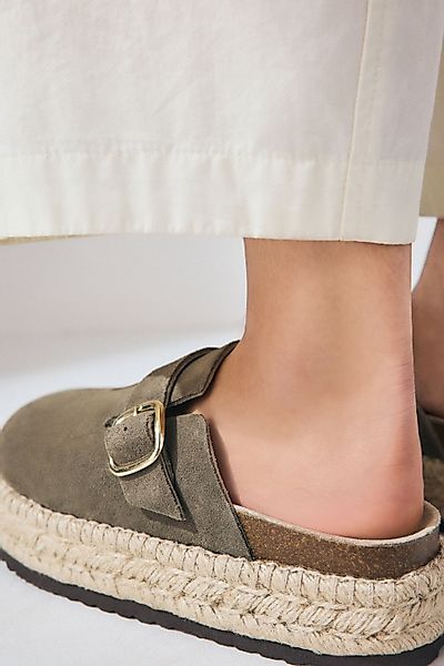 Next Forever Comfort® Leder-Espadrille-Clogs Clog (1-tlg) günstig online kaufen