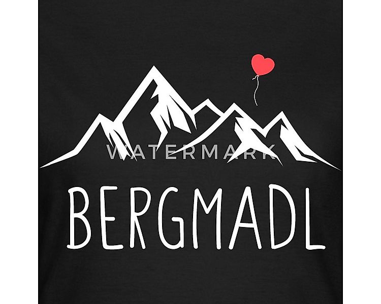 Spreadshirt T-Shirt Bergmadl Wandern Berge Alpen Damen Frauen T-Shirt (1-tl günstig online kaufen