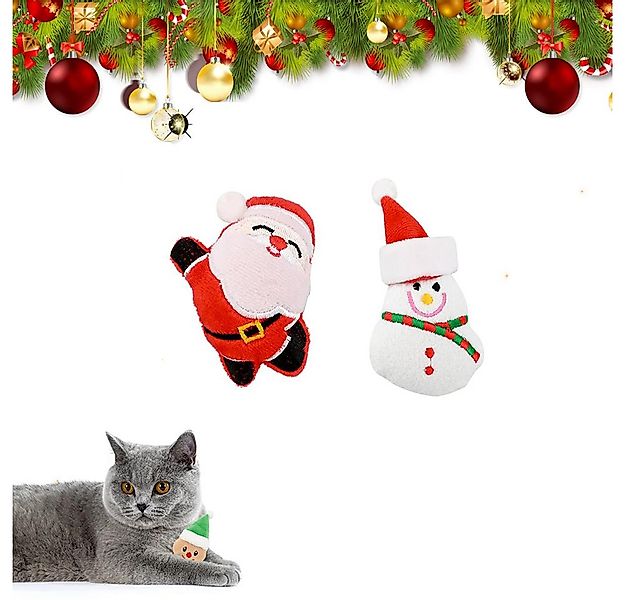 Ledander Tierkuscheltier Weihnachtliche-Katzenminze spielzeuge Interaktives günstig online kaufen