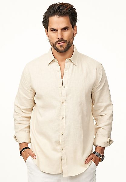 DAILY COTTON Langarmhemd aus 100% Leinen günstig online kaufen