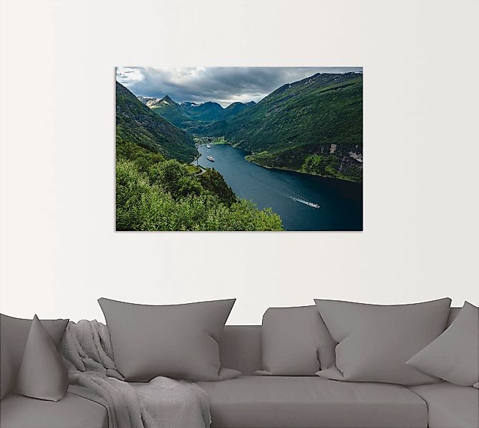 Artland Wandbild »Blick auf den Geirangerfjord Norwegen«, Küste, (1 St.), a günstig online kaufen