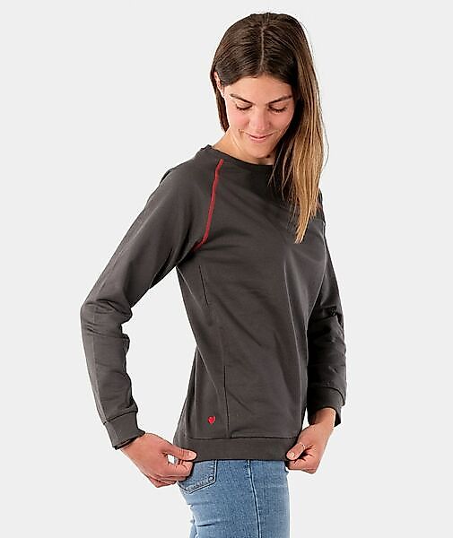 Damen Raglan Sweater Aus Reiner Bio-baumwolle günstig online kaufen