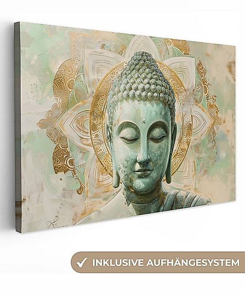 OneMillionCanvasses® Leinwandbild Buddha - Mandala - Modern - Spiritualität günstig online kaufen