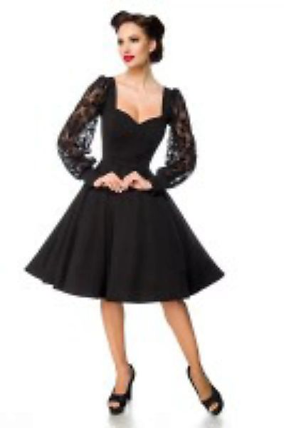 elegantes Kleid mit Spitzenärmel günstig online kaufen