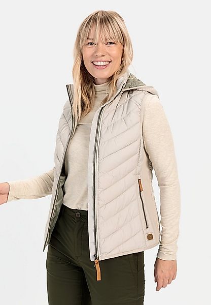 camel active Steppweste aus recyceltem Polyester ärmellos Stehkragen mit St günstig online kaufen