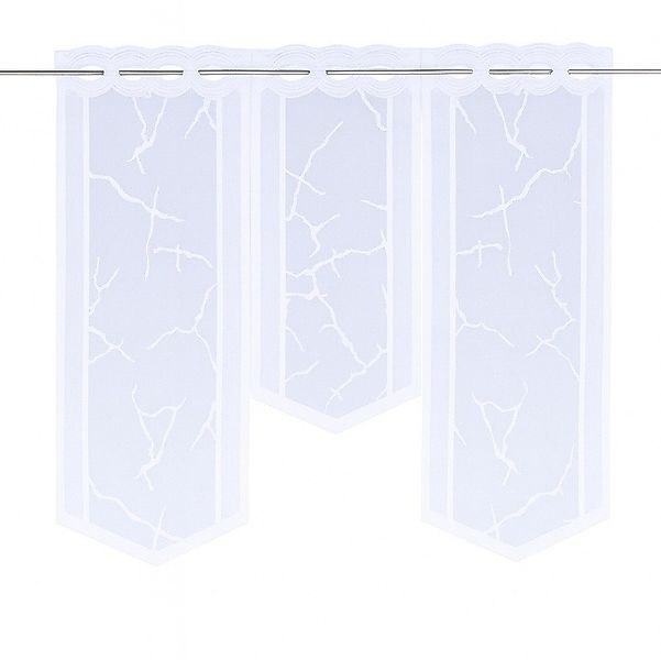 HOME WOHNIDEEN Scheibengardine Bistrogardine Flächenvorhang Jacquard abstra günstig online kaufen