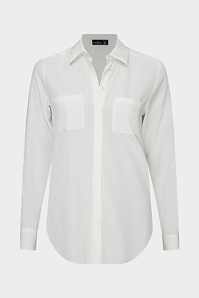 Hemdbluse aus Seide mit Stretch günstig online kaufen