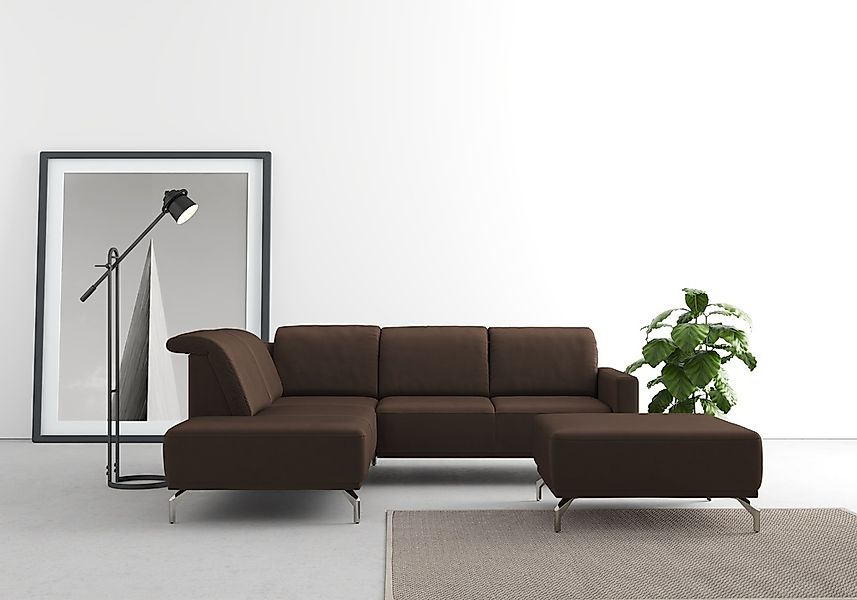 sit&more Ecksofa "Bailando L-Form", wahlweise mit Kopfteilverstellung und V günstig online kaufen