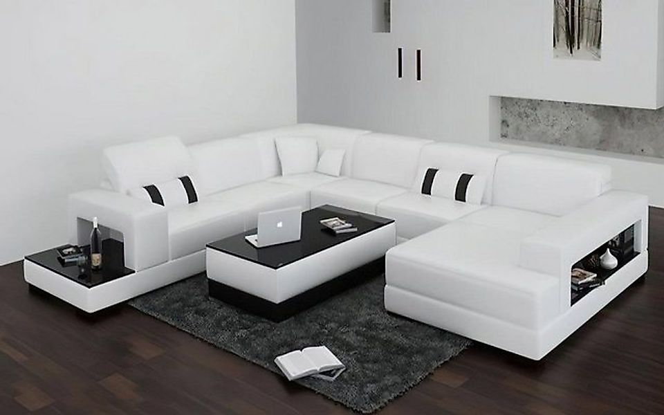 JVmoebel Ecksofa Sofa Couch Polster Wohnlandschaft Leder Eck Sofas Garnitur günstig online kaufen