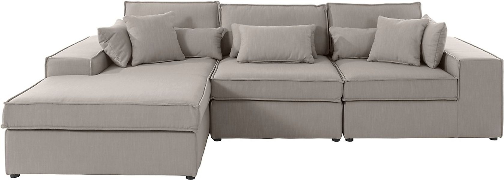 RAUM.ID Ecksofa "Florid L-Form", 3 Teile, bestehend aus Modulen, viele Bezu günstig online kaufen