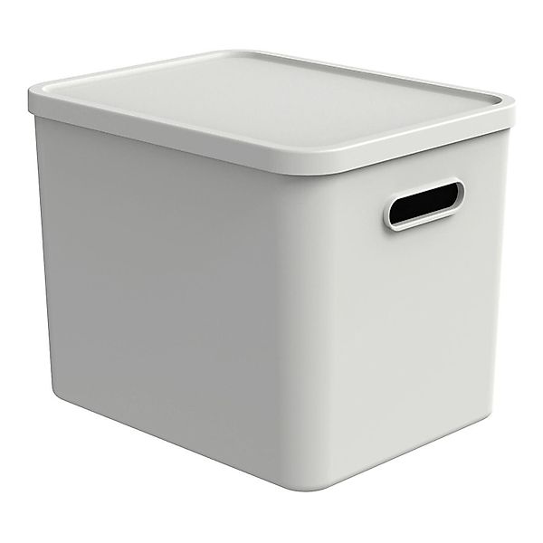 ROTHO Aufbewahrungsbox ALBULA, 27 Liter, Weiß, günstig online kaufen