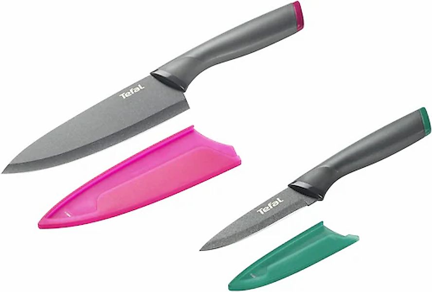 Tefal Messer-Set »Fresh Kitchen« 2-tlg, Klingen aus rostfreiem Stahl, Titan günstig online kaufen