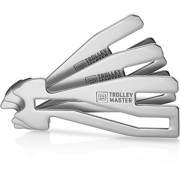 FABACH Schlüsselanhänger Trolley Master Silber Einkaufswagenlöser günstig online kaufen