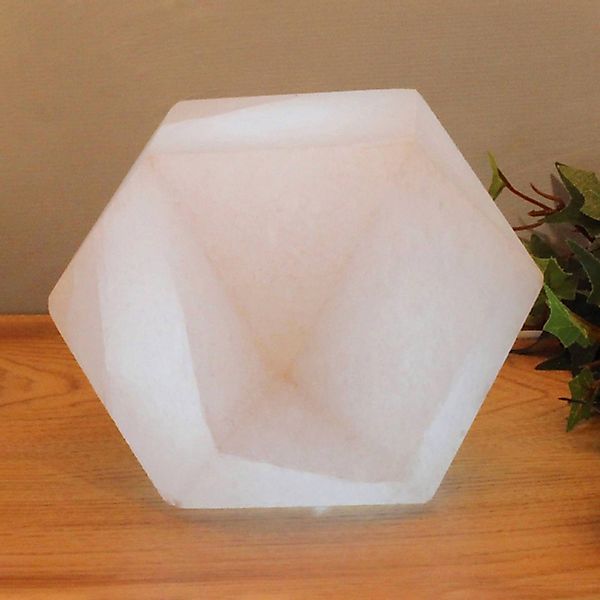 HIMALAYA SALT DREAMS Salzkristall-Tischlampe »Diamant«, Leuchtmittel LED-Mo günstig online kaufen