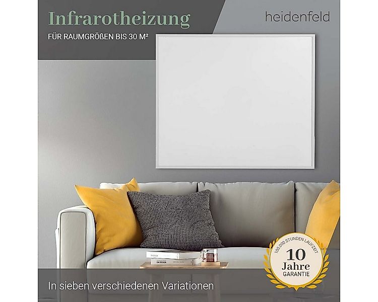 Heidenfeld Infrarotheizung 300-1200 W Wand Decken Elektroheizung HF-HP106-3 günstig online kaufen