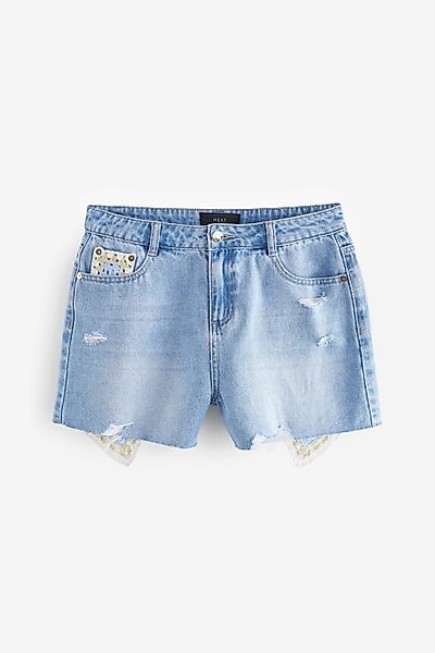 Next Jeansshorts Jeansshorts mit Häkeleinsatz (1-tlg) günstig online kaufen