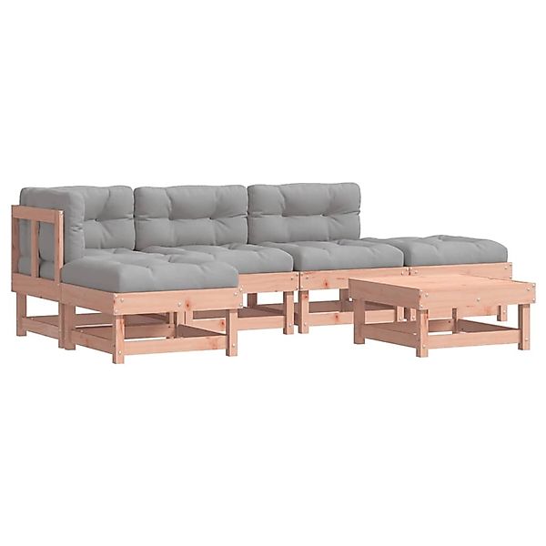 vidaXL 6-Tlg Garten-Lounge-Set mit Kissen Massivholz Douglasie 3185897 günstig online kaufen