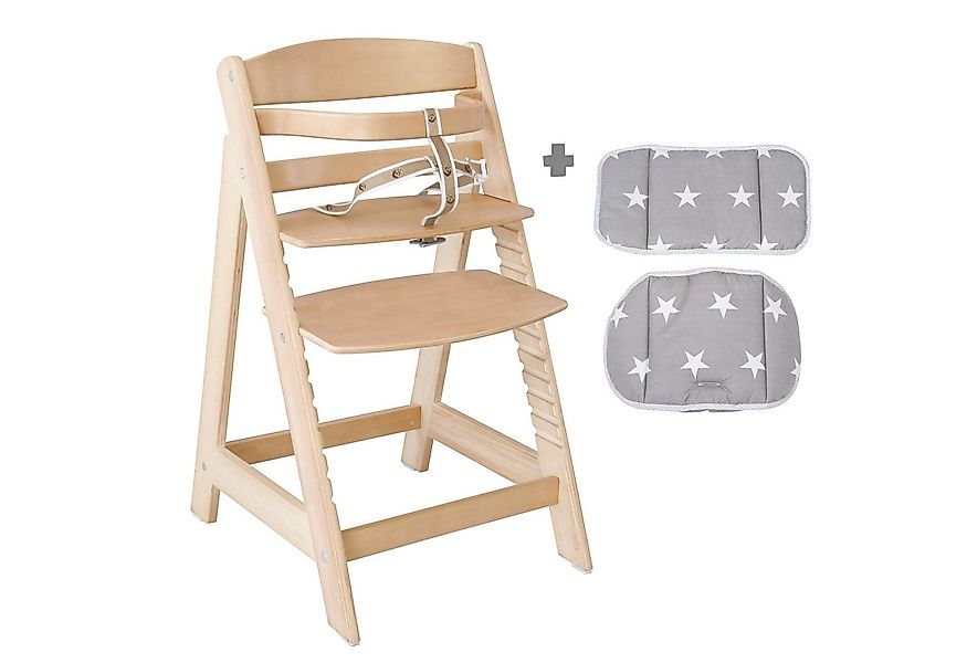 roba® Hochstuhl Treppenhochstuhl Sit Up III, natur, inkl. Sitzverkleinerer günstig online kaufen