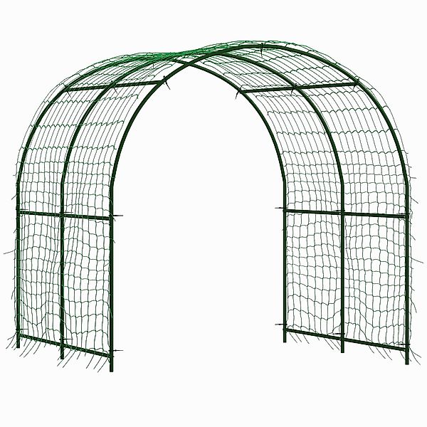 Outsunny Rankgitter aus Metall zum Stecken rostfrei Rankhilfe Gebogen Gurke günstig online kaufen