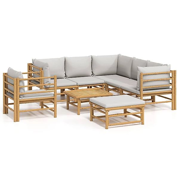vidaXL Gartenlounge-Set 8-tlg. Garten-Lounge-Set mit Kissen günstig online kaufen