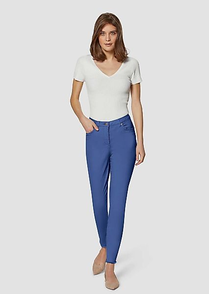 MADELEINE Regular-fit-Jeans "Jeans Mid Waist Skinny-Hose mit Fransen" günstig online kaufen