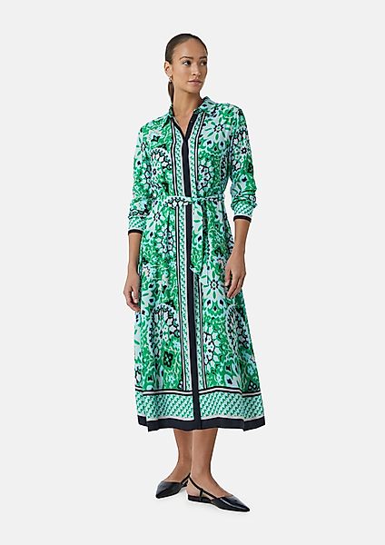 Comma Maxikleid Midi-Kleid mit verdeckter Knopfleiste günstig online kaufen