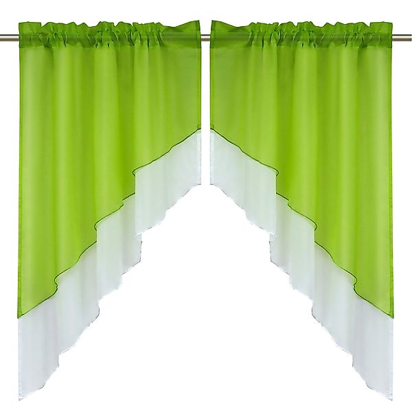 Delien Scheibengardine Beyza (2 St), Stangendurchzug, günstig online kaufen