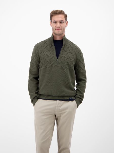 LERROS Strickpullover mit Zipper und Stehkragen, günstig online kaufen