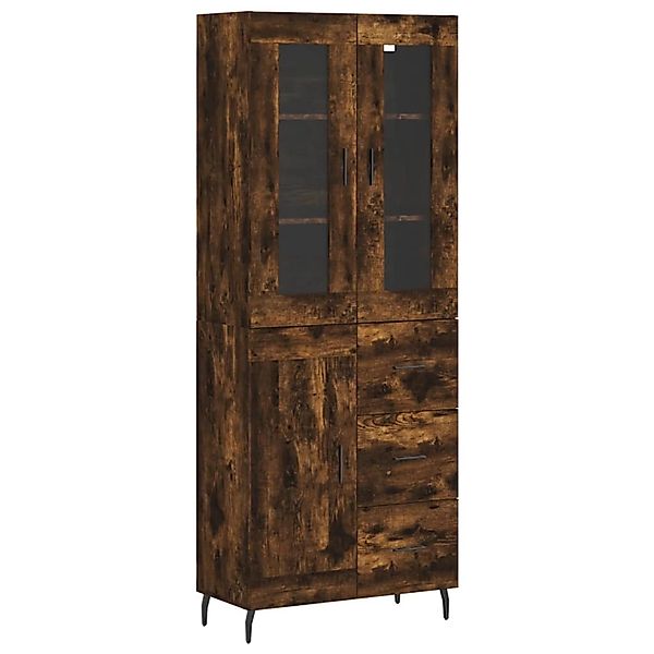 vidaXL Highboard Räuchereiche 69,5x34x180 cm Holzwerkstoff 3198678 günstig online kaufen