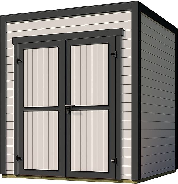 Nordic Holz Gartenhaus "Fynn 1", kleiner stilvoller Schuppen mit Flachdach günstig online kaufen