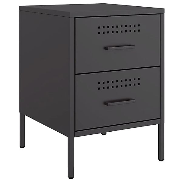 vidaXL Nachttisch Nachttisch Schwarz 36x39x50,5 cm günstig online kaufen