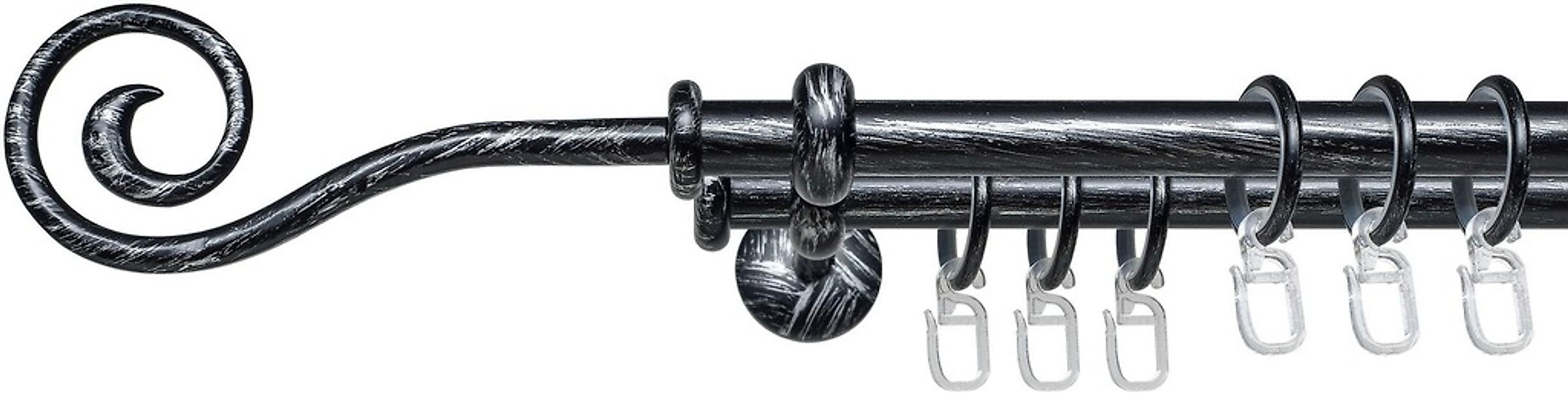 Liedeco Gardinenstange "Esp Spirale" Ø 16 mm 2 läufig-läufig Fixmaß 2-läufi günstig online kaufen