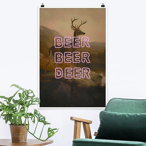 Poster Beer Beer Deer günstig online kaufen