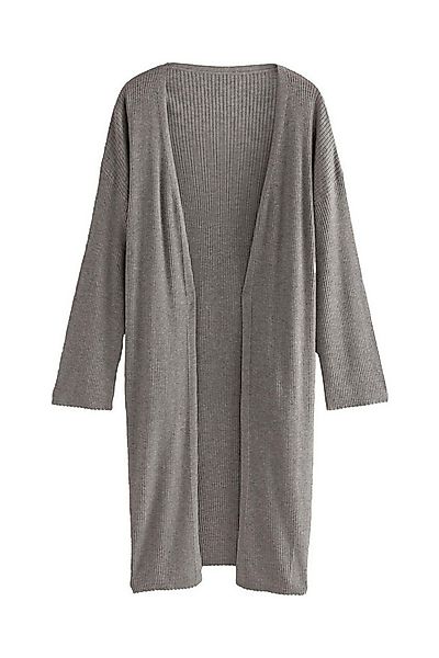 LAURA ASHLEY Strickjacke Laura Ashley lange, gerippte Lounge-Strickjacke (1 günstig online kaufen