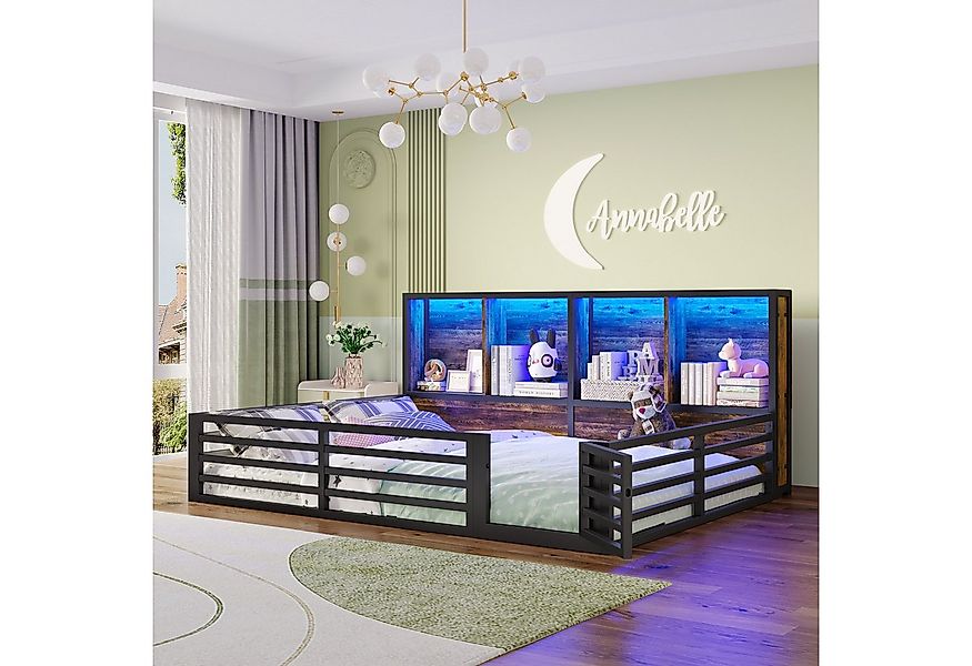 Merax Kinderbett (Plattformbett aus Metallrahmen und MDF, 1-tlg., Daybed fü günstig online kaufen