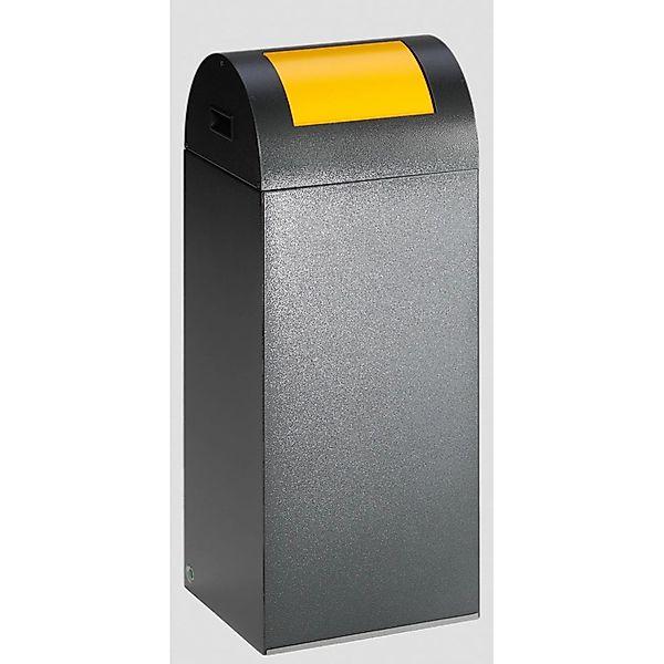 PROREGAL Selbstlöschender Wertstoffsammler Rund Mit Einwurfklappe 60 Liter günstig online kaufen
