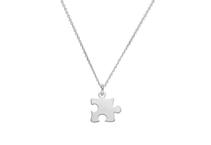 SCHOSCHON Kette mit Anhänger Halskette Puzzleteil 925 Silber - Kette Puzzle günstig online kaufen