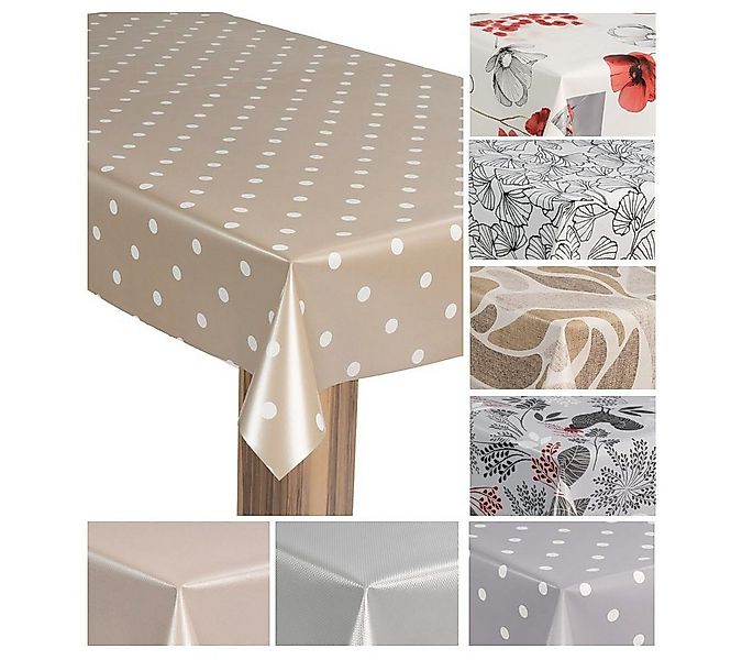 laro Tischdecke Wachstuch-Tischdecke Wachstischdecke Gartentischdecke günstig online kaufen