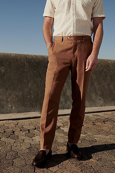 Next Anzughose Anzughose aus Leinenmix (1-tlg) günstig online kaufen