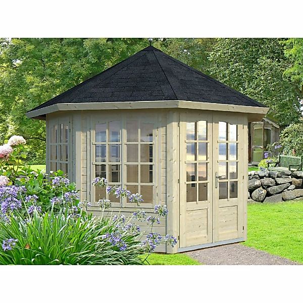 Palmako Gartenhaus "Pavillon Veronica", naturbelassen günstig online kaufen