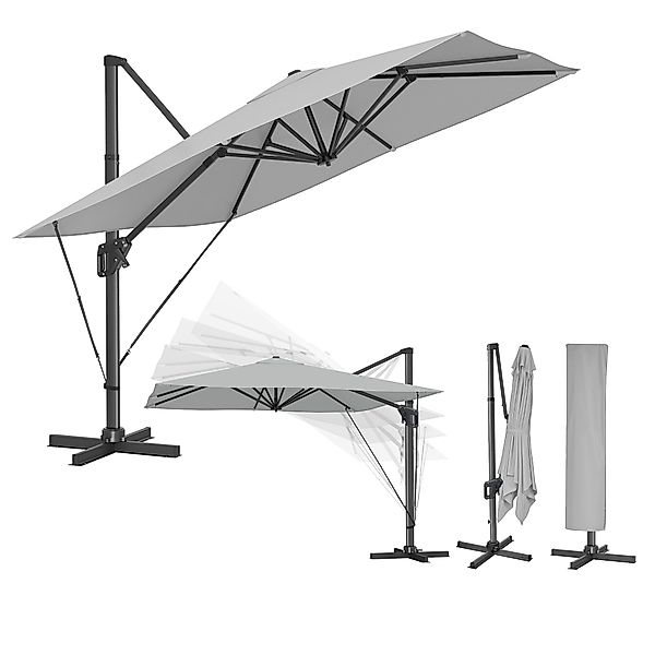 SONGMICS Sonnenschirm, LxB: 290,00x290,00 cm, UPF günstig online kaufen
