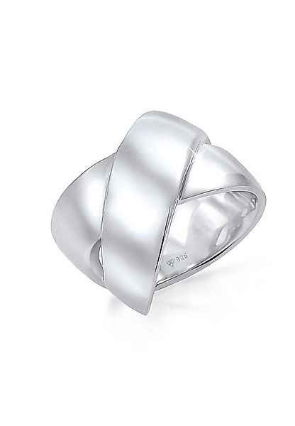 Elli Premium Fingerring Bandring Breit Modern 925 Sterling Silber günstig online kaufen