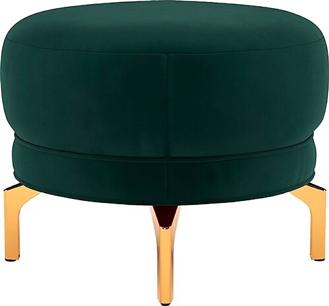 sit&more Polsterhocker "Orient 3", goldfarbene Metallfüße günstig online kaufen
