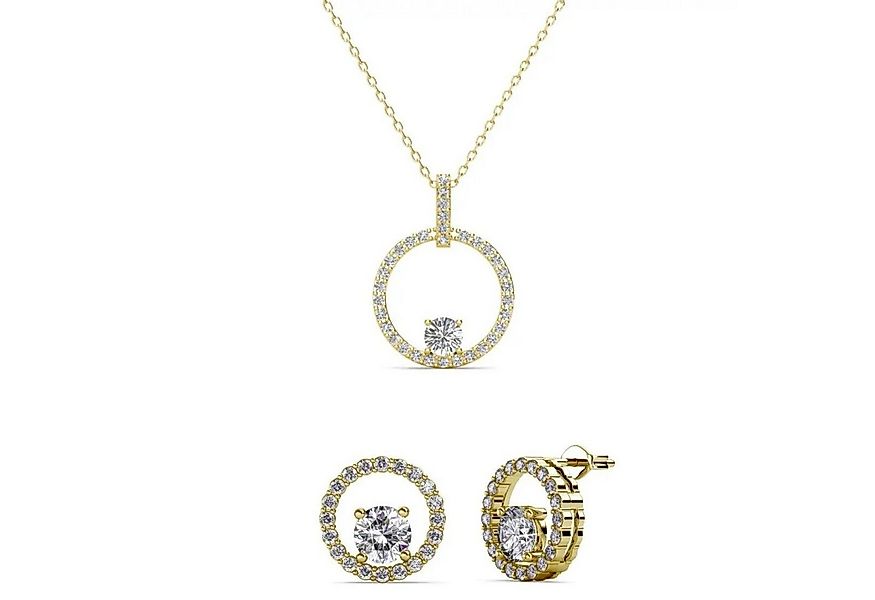 Ella Eisvogel Schmuckset Desirée Schmuckset: Goldkette und Ohrring-Paar, 18 günstig online kaufen